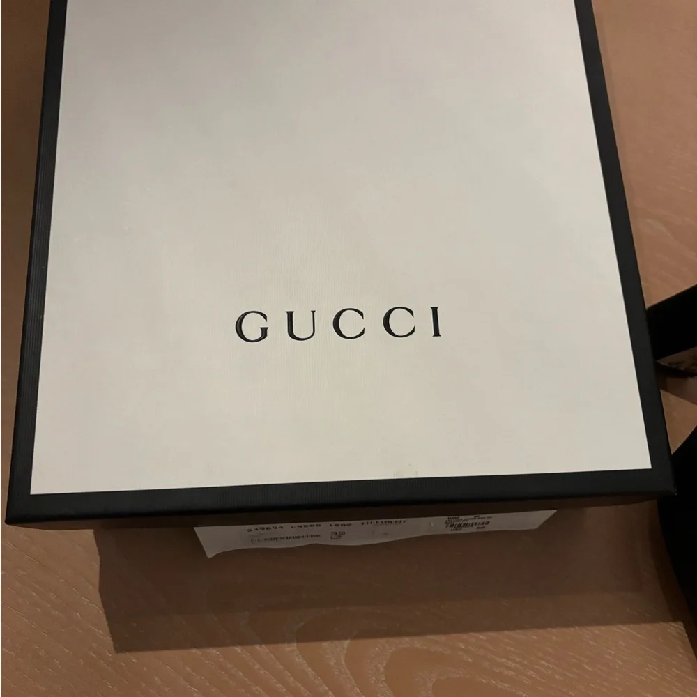 Gucci Black Ankle Boots with Gold GG Logo - Picture 6 of 6